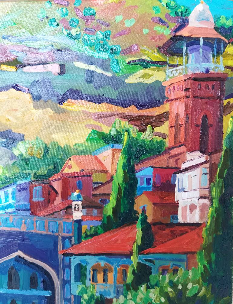 Original Impressionism Landscape Painting by Anri Kutchava