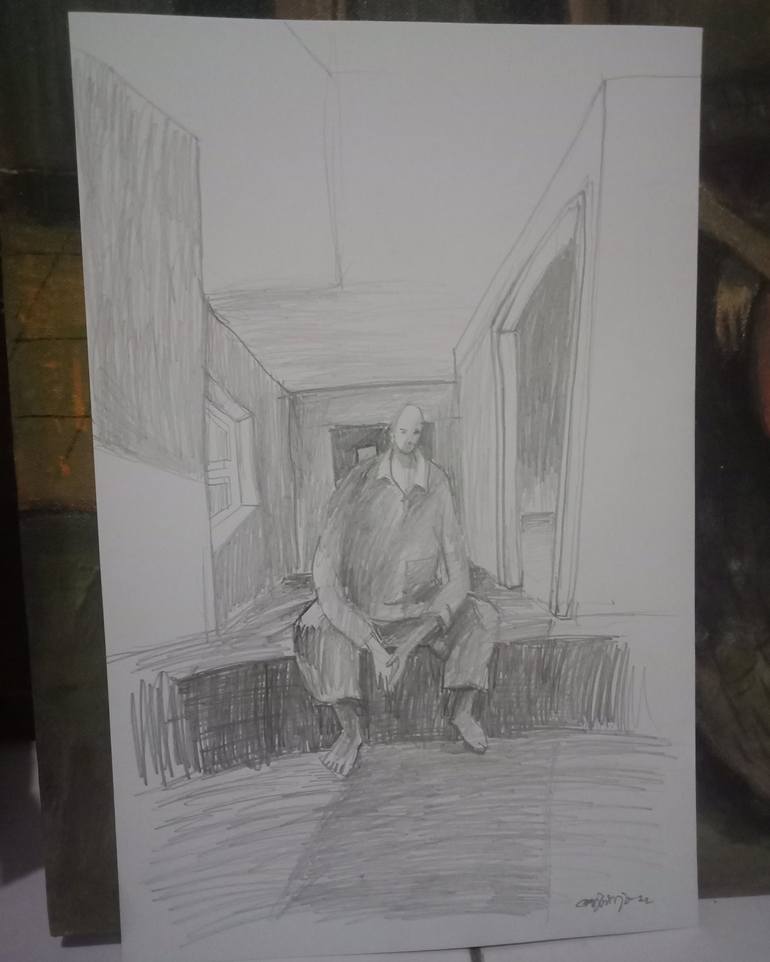 Print of Expressionism People Drawing by Mujib Darjo