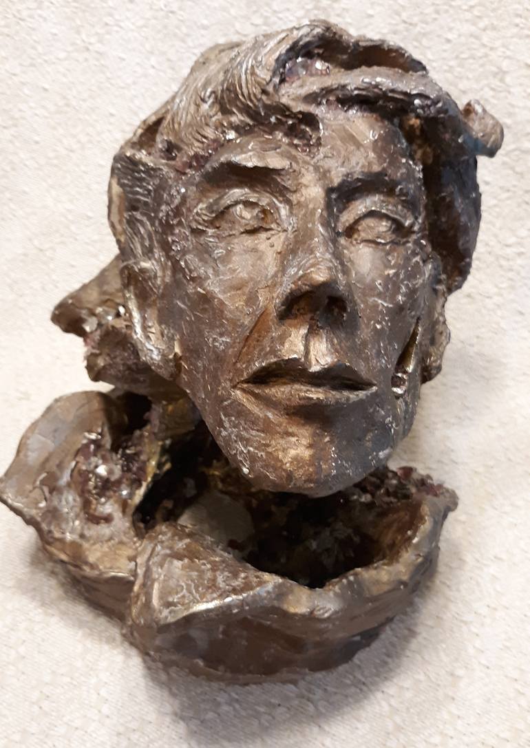 Original Figurative People Sculpture by Georgette Goldberg Haydu