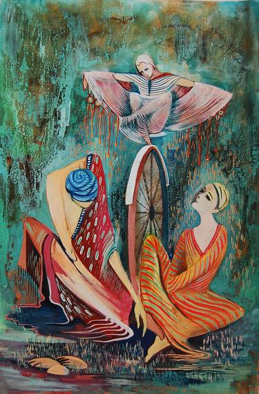 Print of People Paintings by Ani Petrosyan