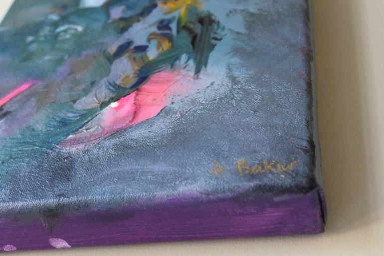 Original Abstract Expressionism Abstract Painting by Alexandra Baker