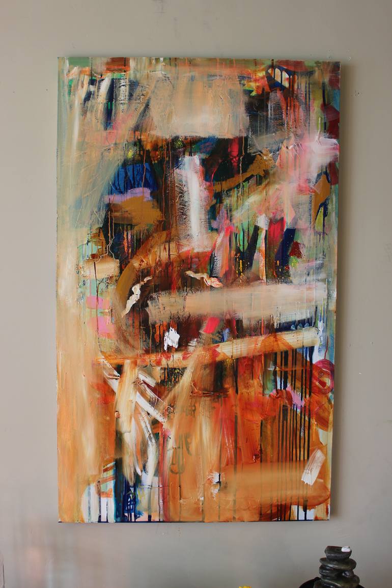 Original Abstract Expressionism Abstract Painting by Alexandra Baker
