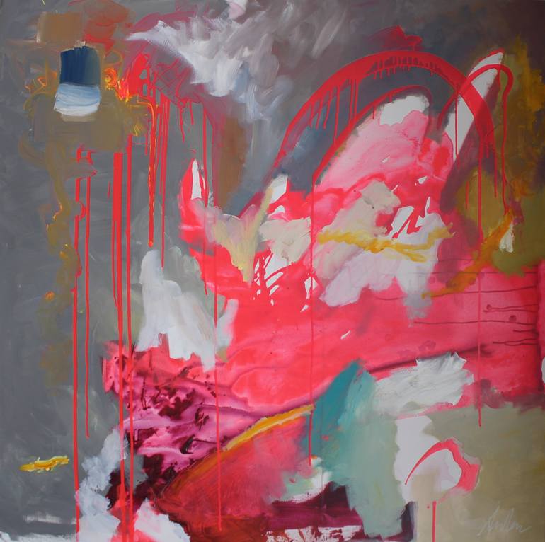 Original Abstract Expressionism Abstract Painting by Alexandra Baker