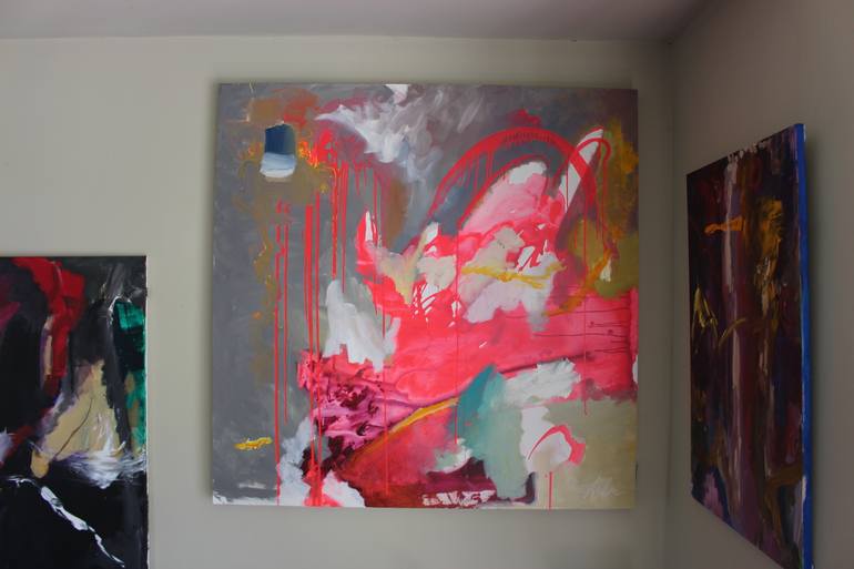 Original Abstract Expressionism Abstract Painting by Alexandra Baker