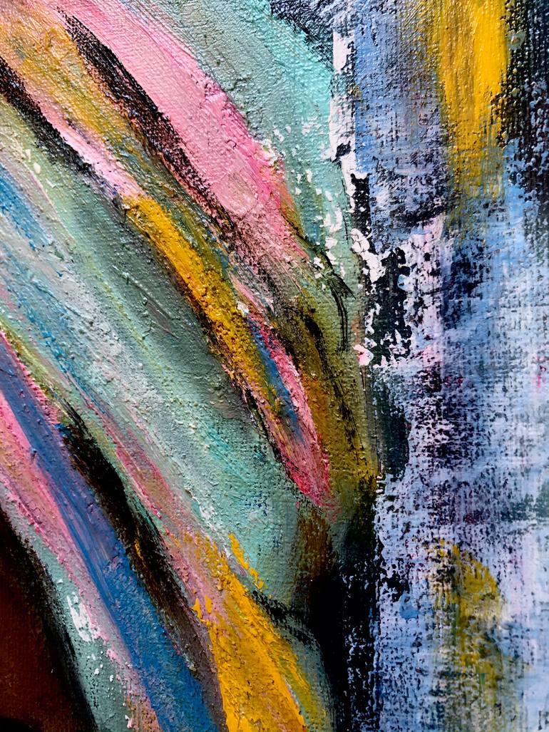 Original Abstract People Painting by Juliana Sol
