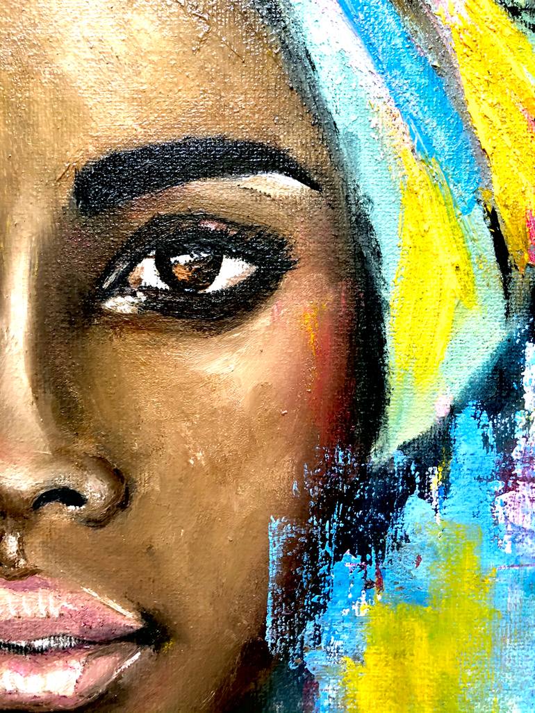 Original Abstract People Painting by Juliana Sol