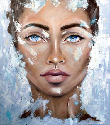 Print of Abstract Portrait Paintings by Juliana Sol