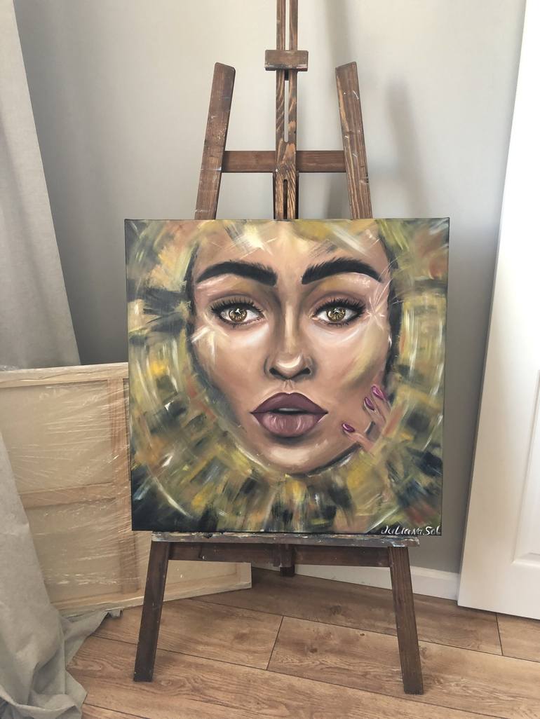 Original Portrait Painting by Juliana Sol