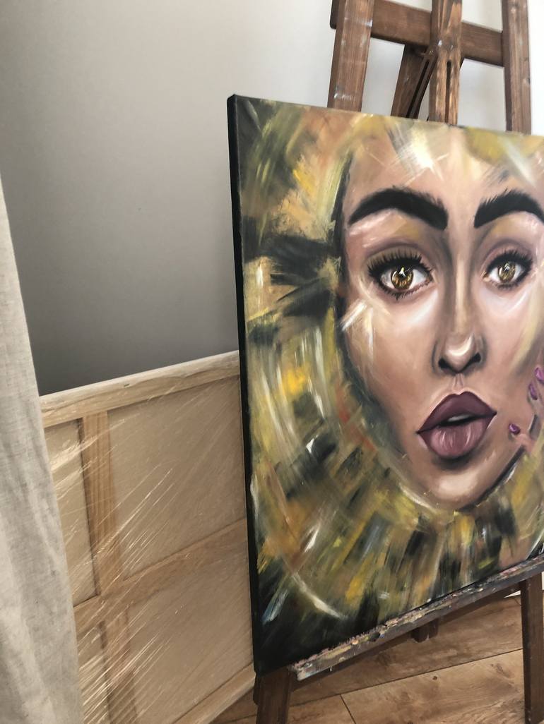 Original Portrait Painting by Juliana Sol