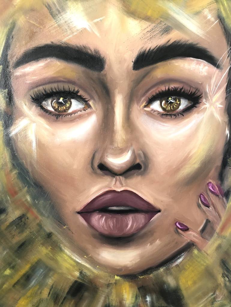 Original Portrait Painting by Juliana Sol