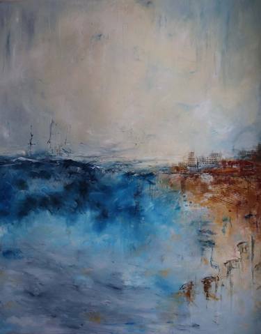 Original Abstract Expressionism Seascape Paintings by Tonya Trest