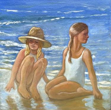 Original Figurative Children Paintings by Laura Lee Cundiff