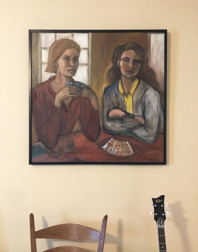 Original fauve Women Painting by Laura Lee Cundiff