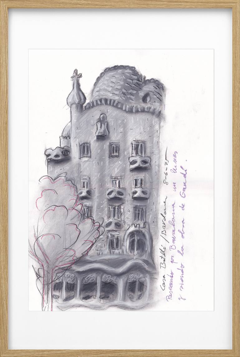 Original Black & White Cities Drawing by Carlos Casadesus