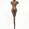 Young Woman - Abstract Nude in Bronze - Front View