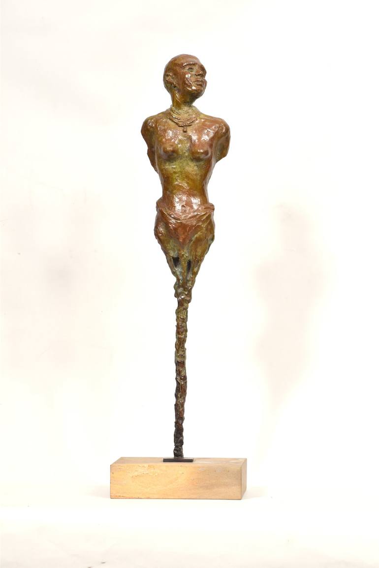 Original Expressionism Women Sculpture by Heinrich Filter