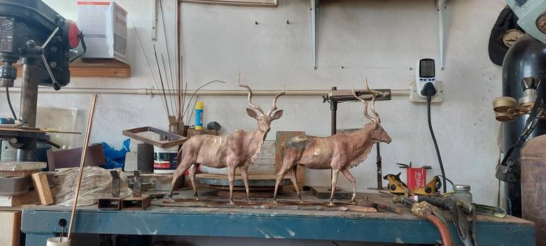 Original Expressionism Animal Sculpture by Heinrich Filter