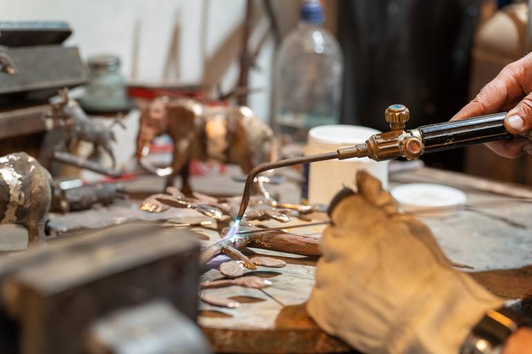 Original Figurative Animal Sculpture by Heinrich Filter