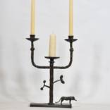 Bronze Leopard Candelabra by Heinrich Filter