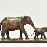 In Step - Elephant Bronze Sculpture - Limited Edition of 24 by Heinrich Filter