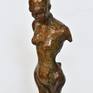 Young Woman bronze sculpture, abstract nude