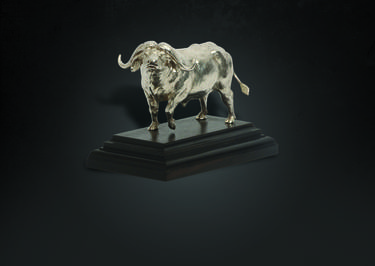 Cape Buffalo in Sterling Silver thumb