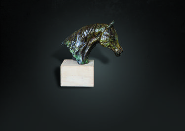 Al-Fahl - Arab Stallion bust in Bronze thumb