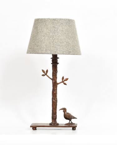 Ground Hornbill Table Lamp in cast Bronze thumb