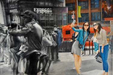 Original Conceptual Cities Paintings by Monica Vaccari