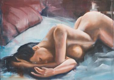 Original Modern Nude Paintings by Monica Vaccari