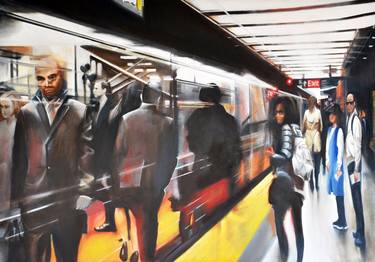 Original Fine Art Transportation Paintings by Monica Vaccari