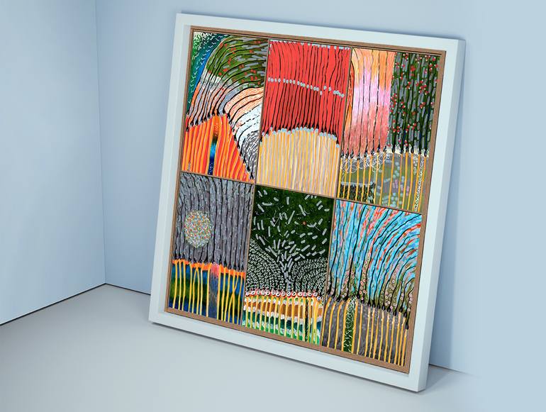 Original Abstract Expressionism Landscape Painting by Vladimir Vekhov