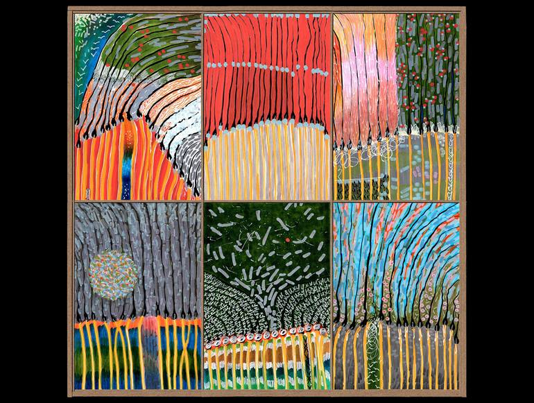 Original Abstract Expressionism Landscape Painting by Vladimir Vekhov