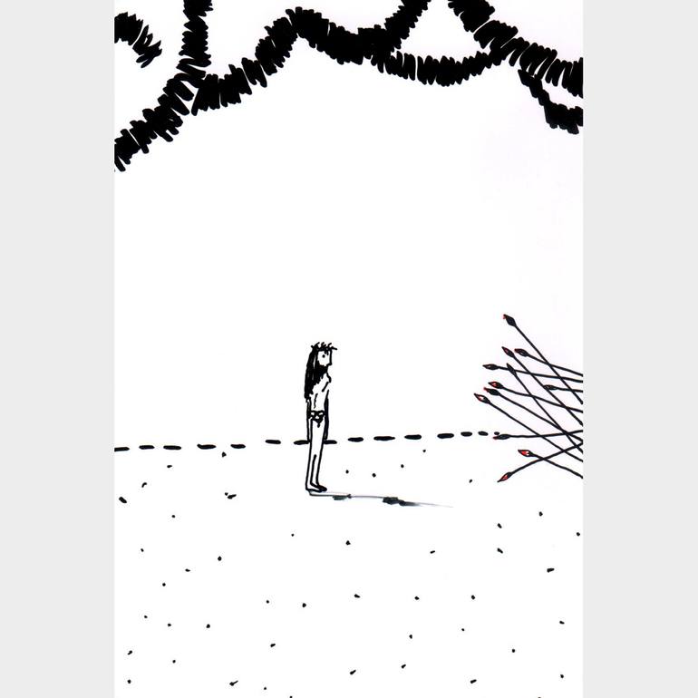 Original Modernism Religion Drawing by Vladimir Vekhov