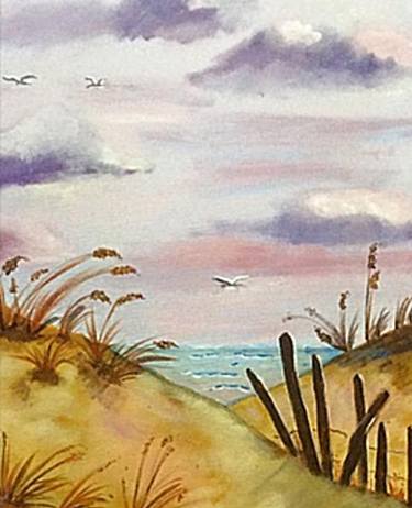 Original Beach Paintings by Margie Langtip