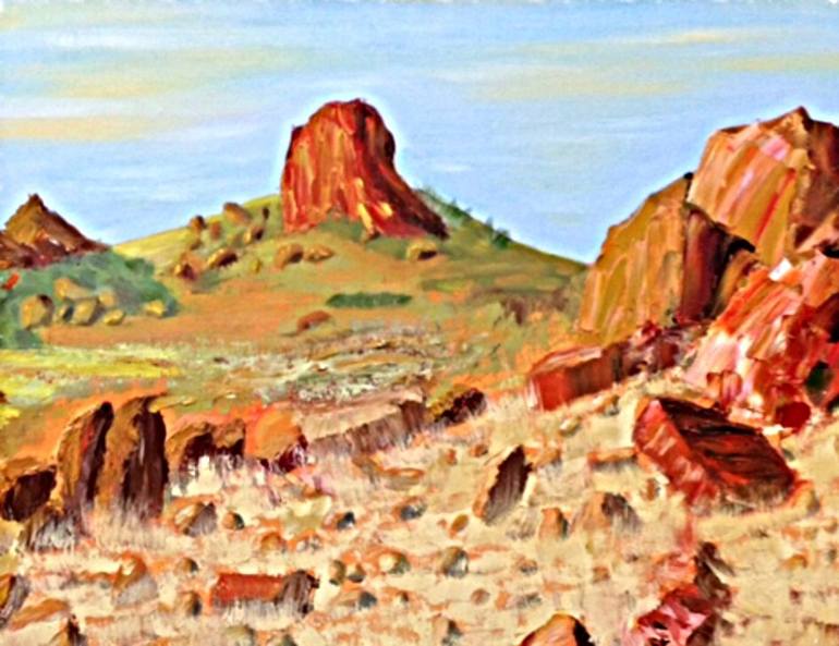 The Rocks Of The Pilbara Wa Painting By Margie Langtip Saatchi Art