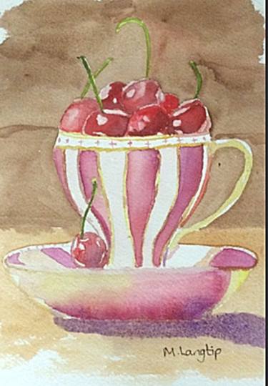 Original Food & Drink Paintings by Margie Langtip