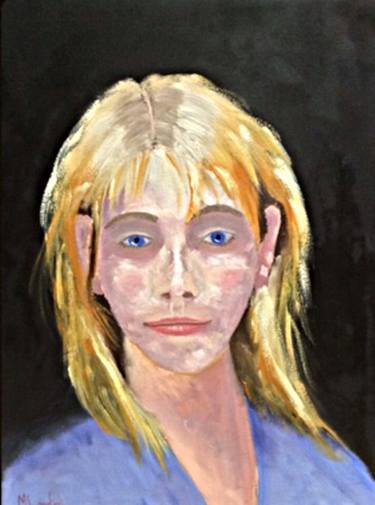 Original Portrait Painting by Margie Langtip