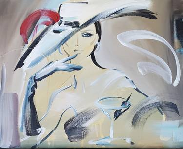 Original Abstract Fashion Paintings by Elaine Murphy