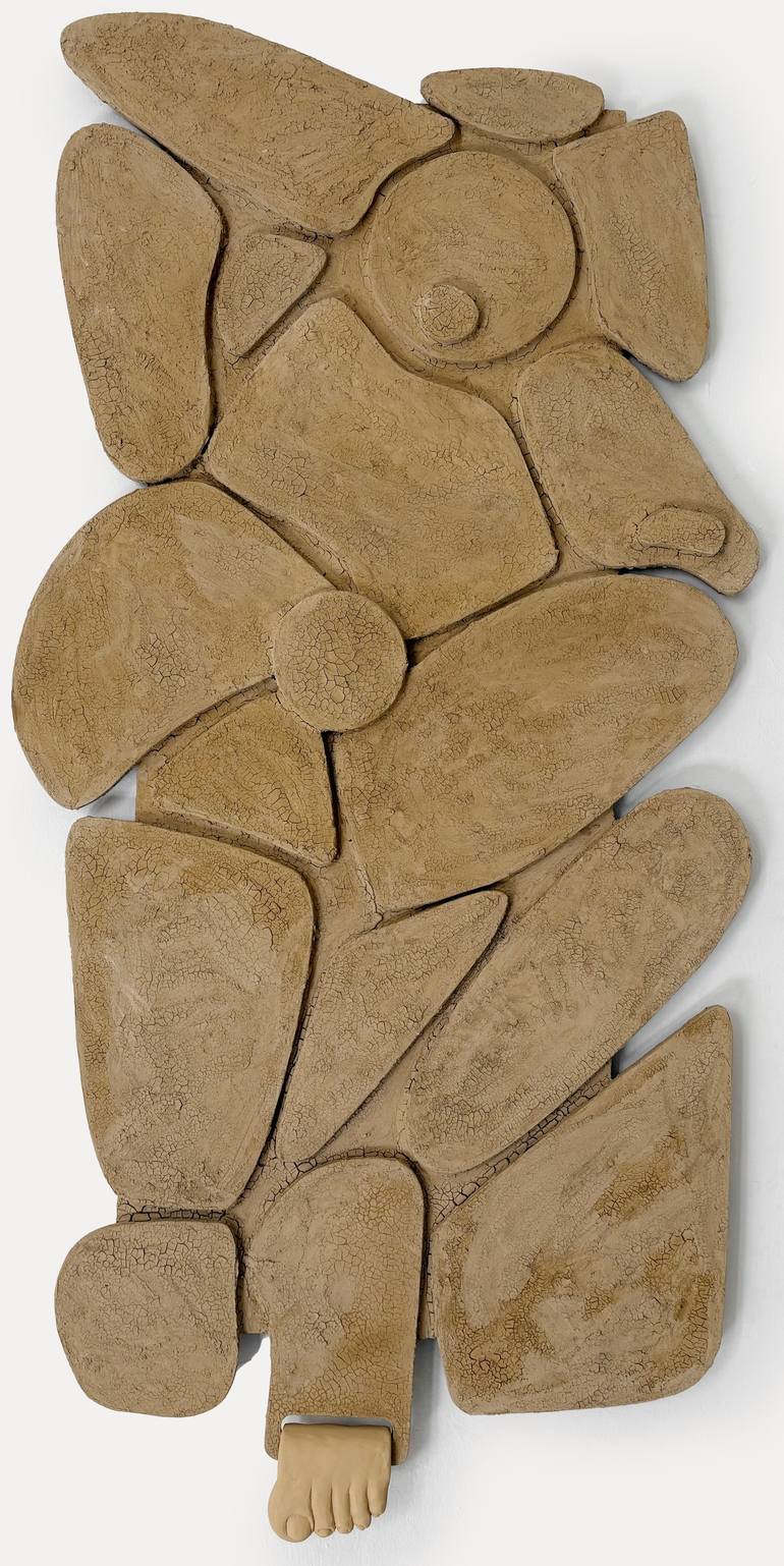 Original Abstract Body Mixed Media by Mónica Chelo