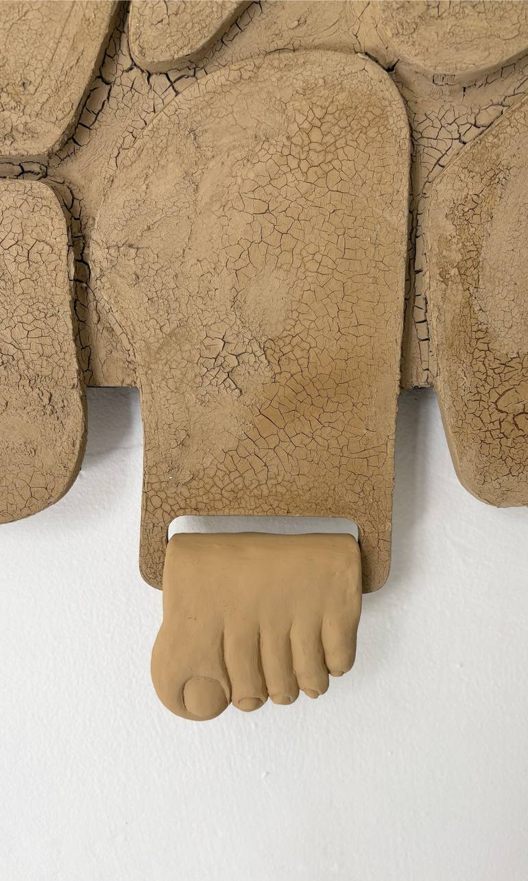Original Abstract Body Mixed Media by Mónica Chelo