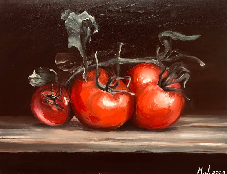 Tomato Painting by Yuliya Miroshnichenko | Saatchi Art