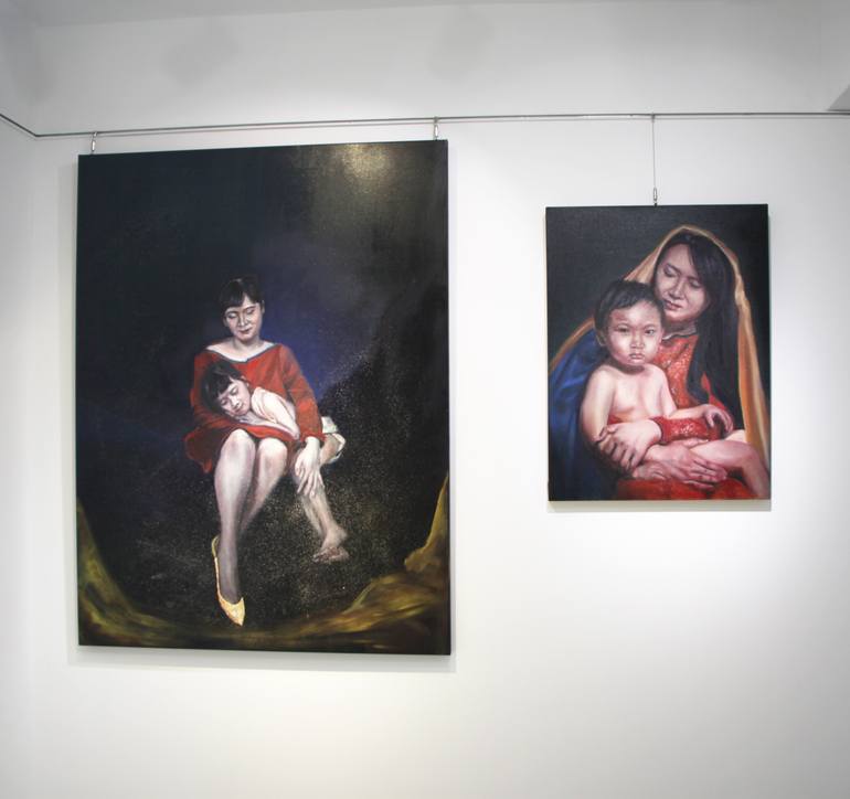Original Figurative People Painting by Yi-Chiao Chen