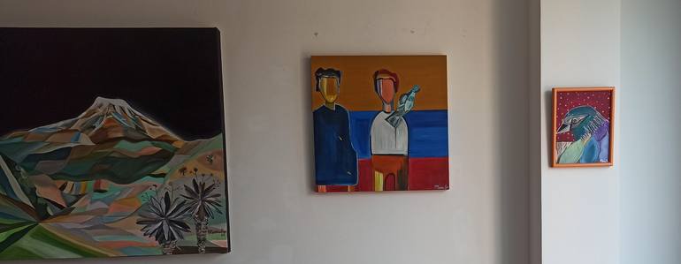 Original Contemporary Political Painting by Maria Isabel Rodriguez