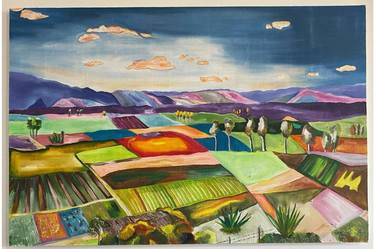 Original Landscape Painting by Maria Isabel Rodriguez
