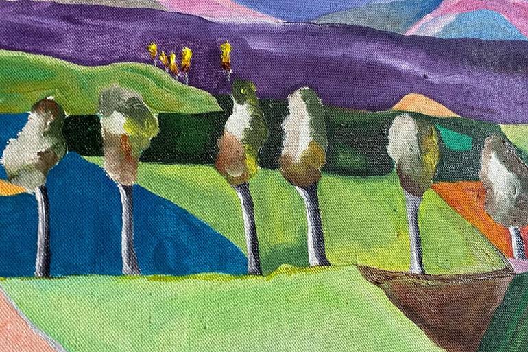 Original Contemporary Landscape Painting by Maria Isabel Rodriguez