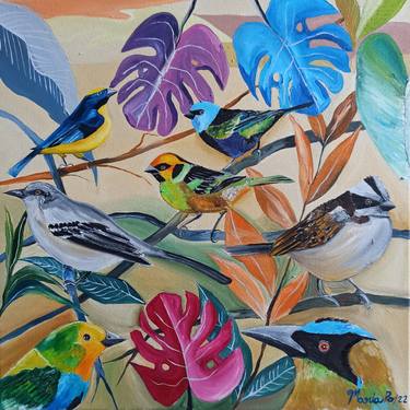 Print of Expressionism Nature Paintings by Maria Isabel Rodriguez