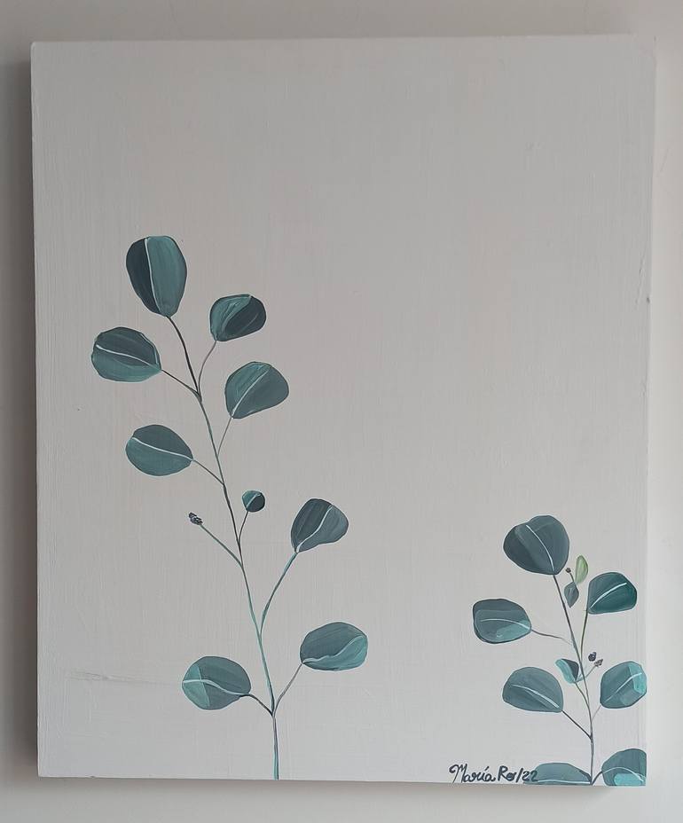 Original Minimalism Nature Painting by Maria Isabel Rodriguez