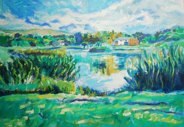 Print of Impressionism Landscape Paintings by Paul Warburton