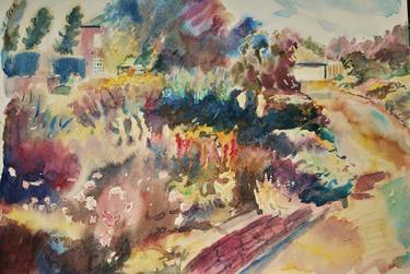 Original Impressionism Garden Paintings by Paul Warburton